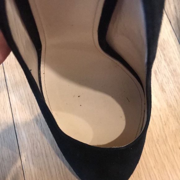 Black suede MaxMara heels - Picture 3 of 6